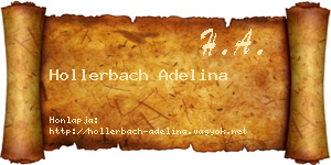 Hollerbach Adelina névjegykártya